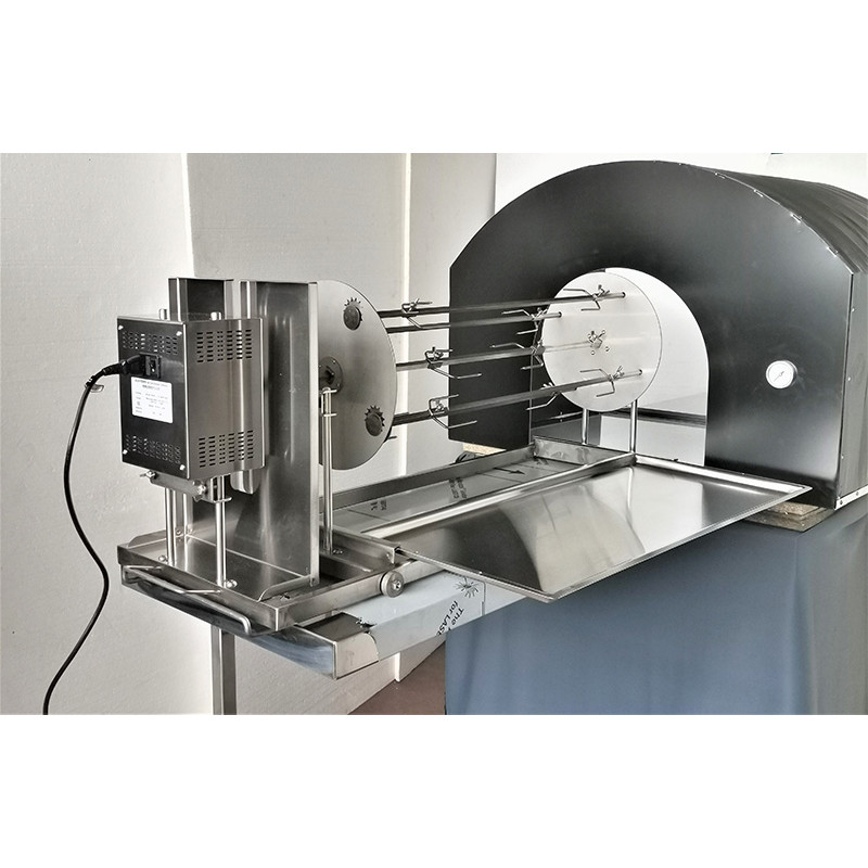 Girarrosto per forno da pizza con spiedo planetario