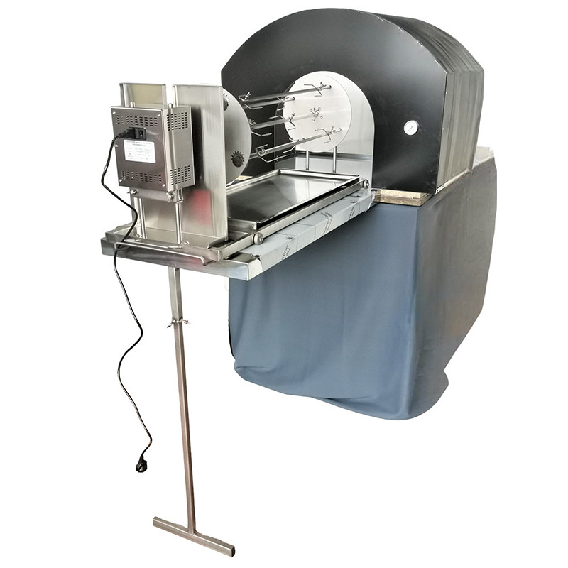 Girarrosto per forno da pizza con spiedo planetario