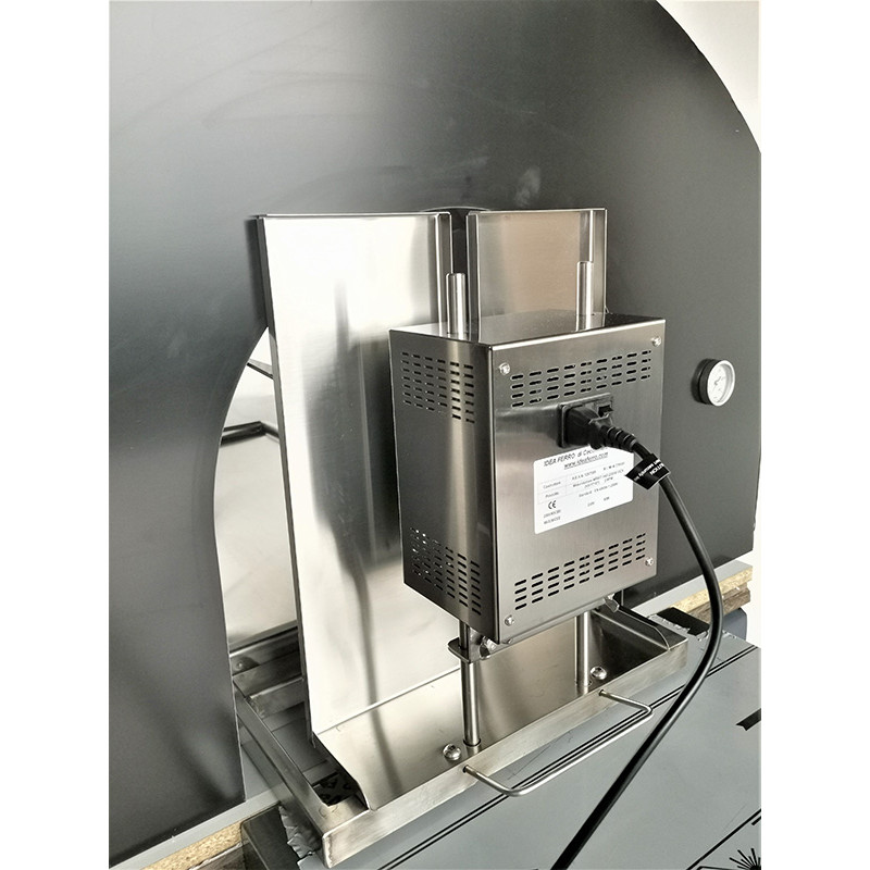 Girarrosto per forno da pizza con spiedo planetario