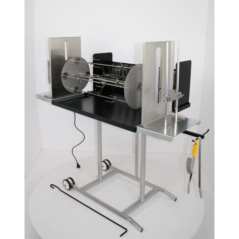 Barbecue Maxi con girarrosto elettrico e spiedo planetario