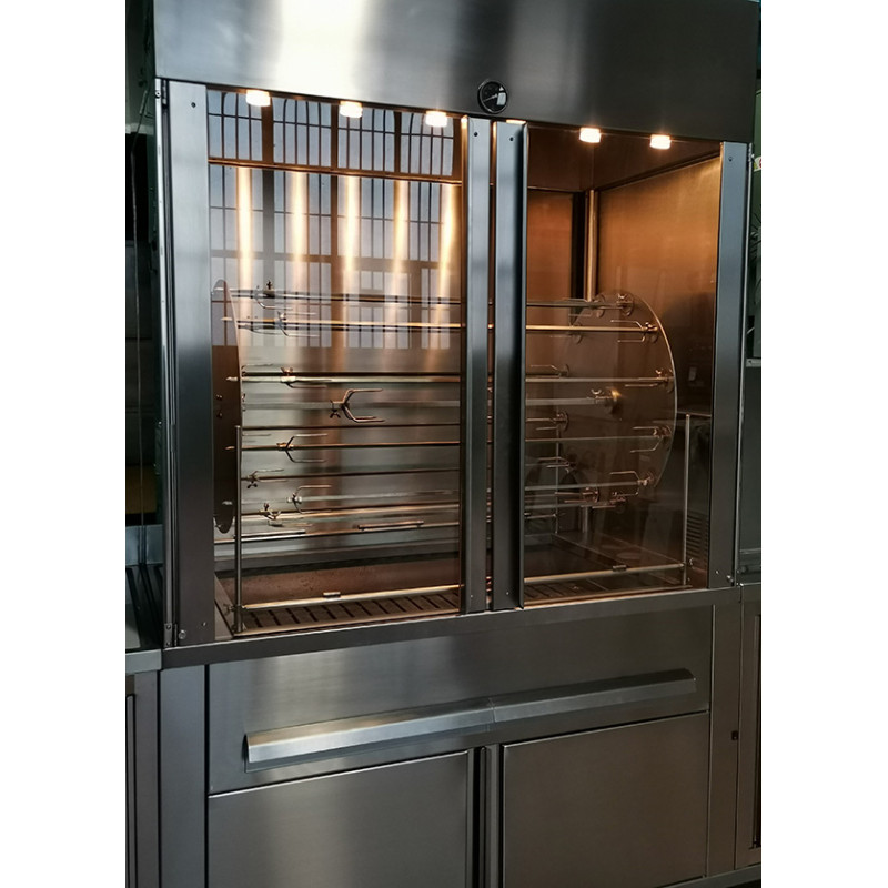 Girarrosto Professionale a carbonella