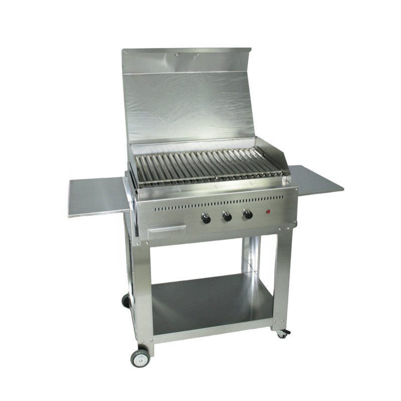 Barbecue a gas Professional 3 fuochi angolari doppia