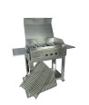 Barbecue a gas Professional 3 fuochi angolari doppia