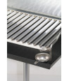 Barbecue a legna con griglia in acciaio inox 304