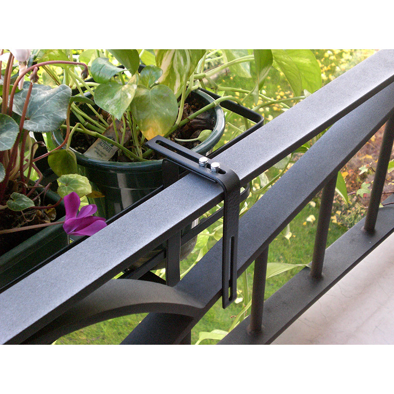 Portavaso da poggiolo regolabile