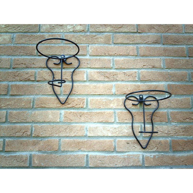 Portavaso tondo da parete