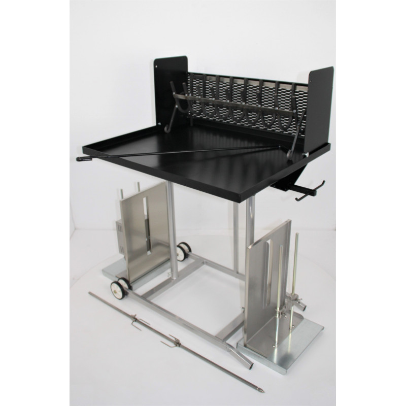 Barbecue Maxi con girarrosto elettrico e spiedo in acciaio inox 304