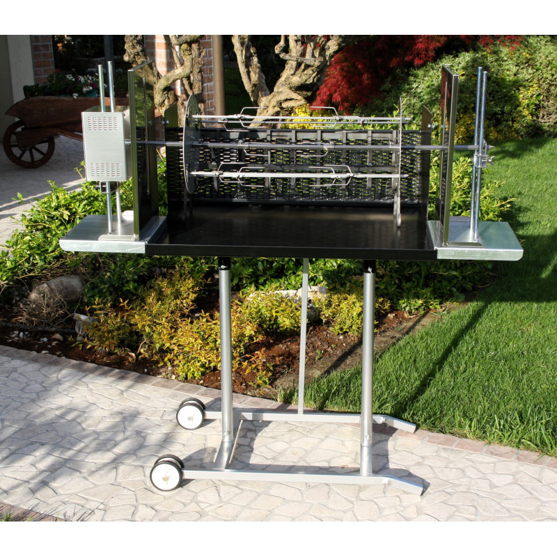 Barbecue Maxi con girarrosto elettrico e spiedo planetario