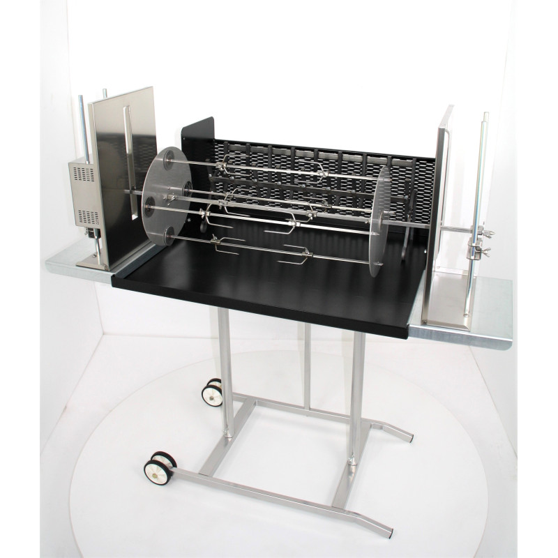 Barbecue Maxi con girarrosto elettrico e spiedo planetario