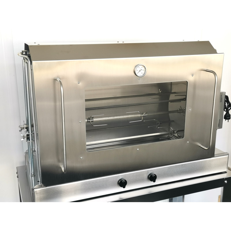 Girarrosto a gas con spiedo planetario