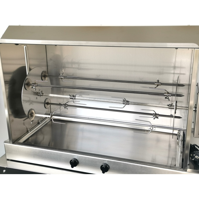 Girarrosto a gas con spiedo planetario