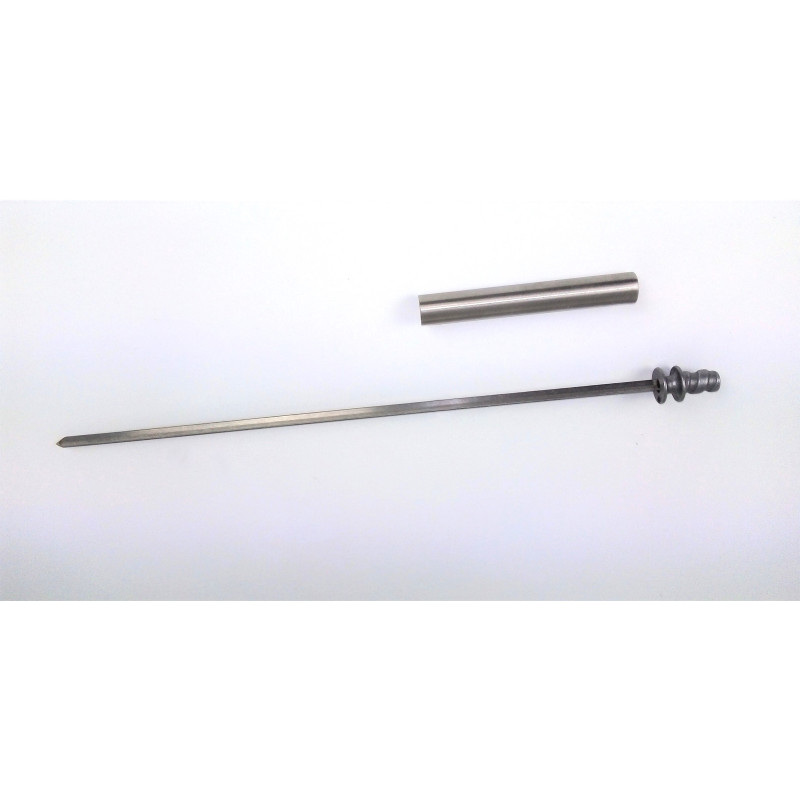 Piatto in acciaio con pietra ollare