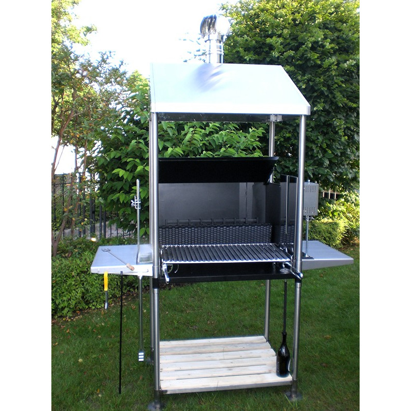 Caminetto Maxi con Griglia Regolabile