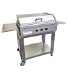 Barbecue a gas Professional 3 fuochi piastra liscia