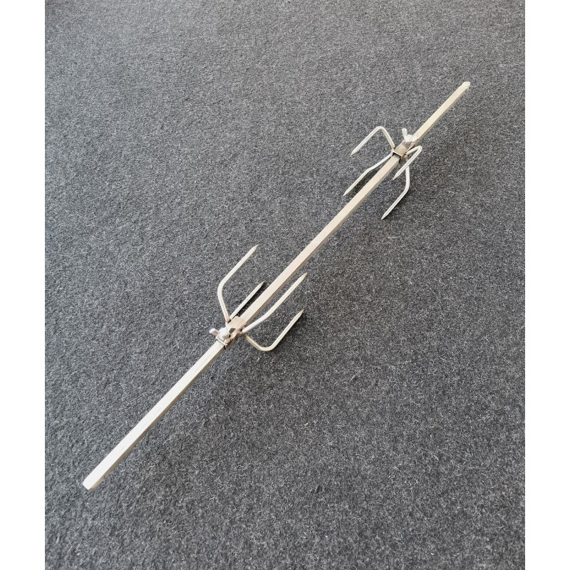 Fermaporchetta SINGOLI a 4 punte in acciaio