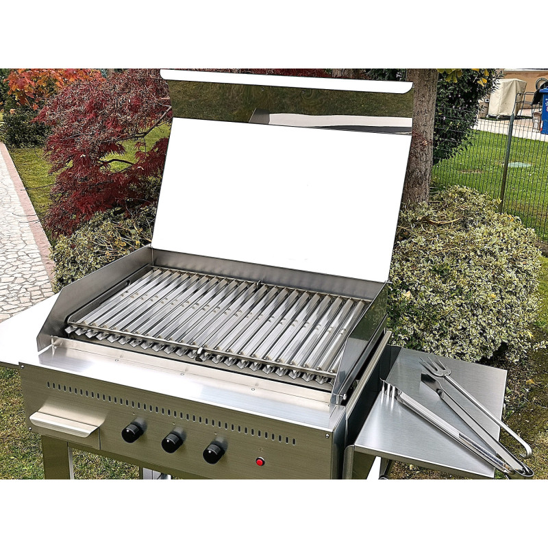 Barbecue a gas Professional 3 fuochi angolari doppia