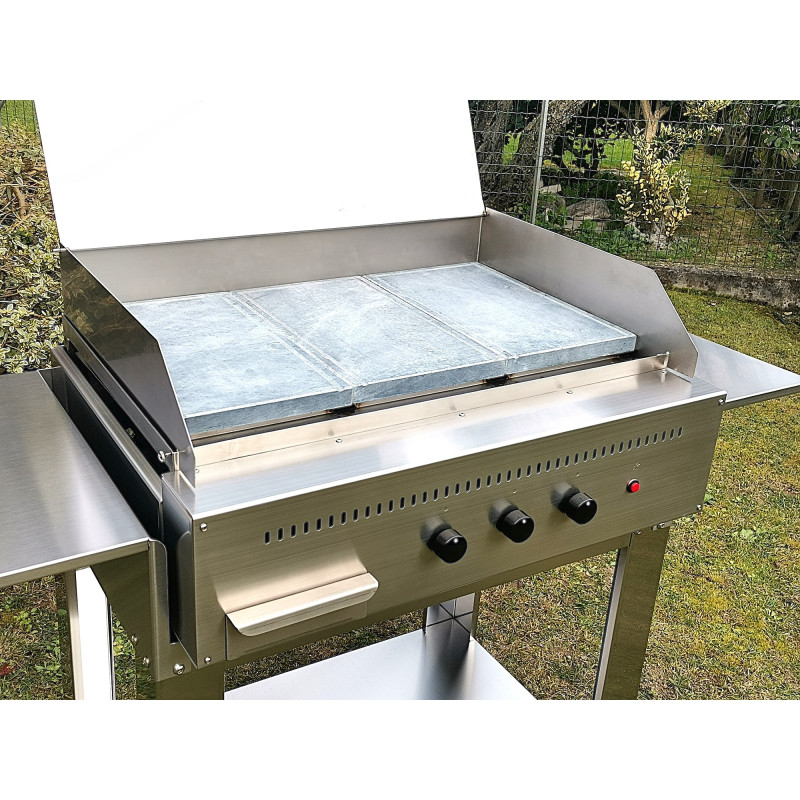 Barbecue a gas Professional 3 fuochi pietra ollare