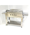 Barbecue a gas Professional 4 fuochi piastra liscia