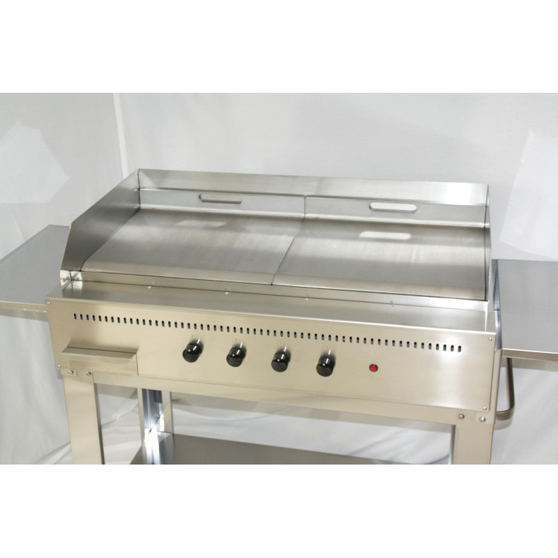 Barbecue a gas Professional 4 fuochi piastra liscia