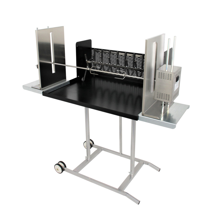 Barbecue Maxi con girarrosto elettrico e spiedo in acciaio inox 304