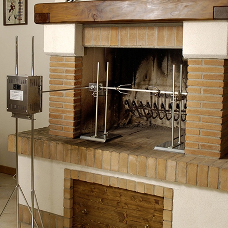 Girarrosto a legna angolare