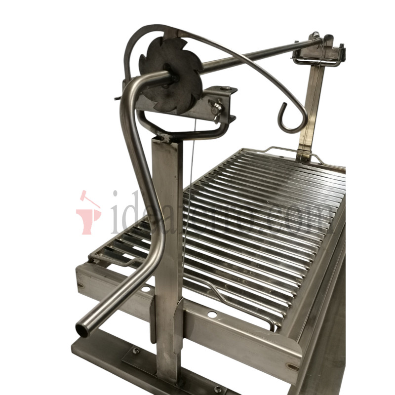 Griglia con sistema di sollevamento