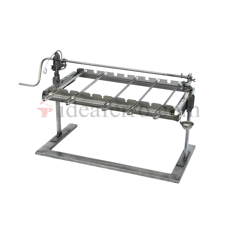 Griglia con sistema di sollevamento