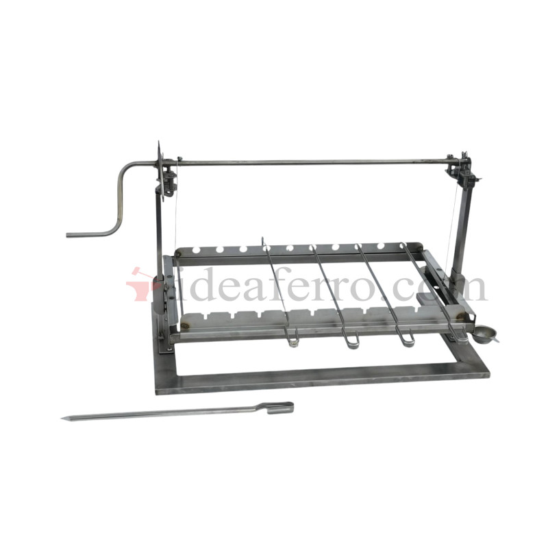 Griglia con sistema di sollevamento