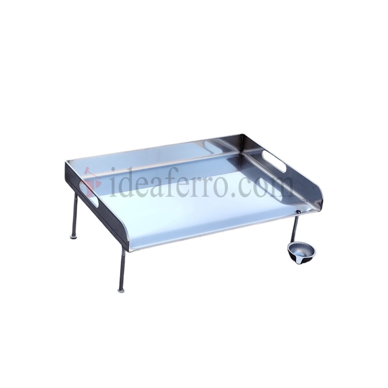 Piastra liscia in acciaio inox 304