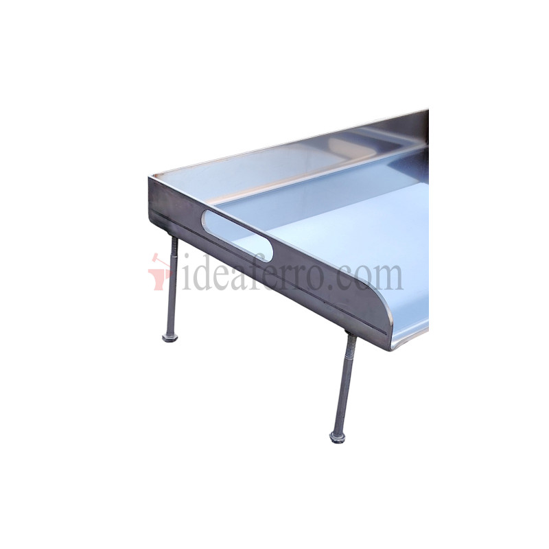 Piastra liscia in acciaio inox 304