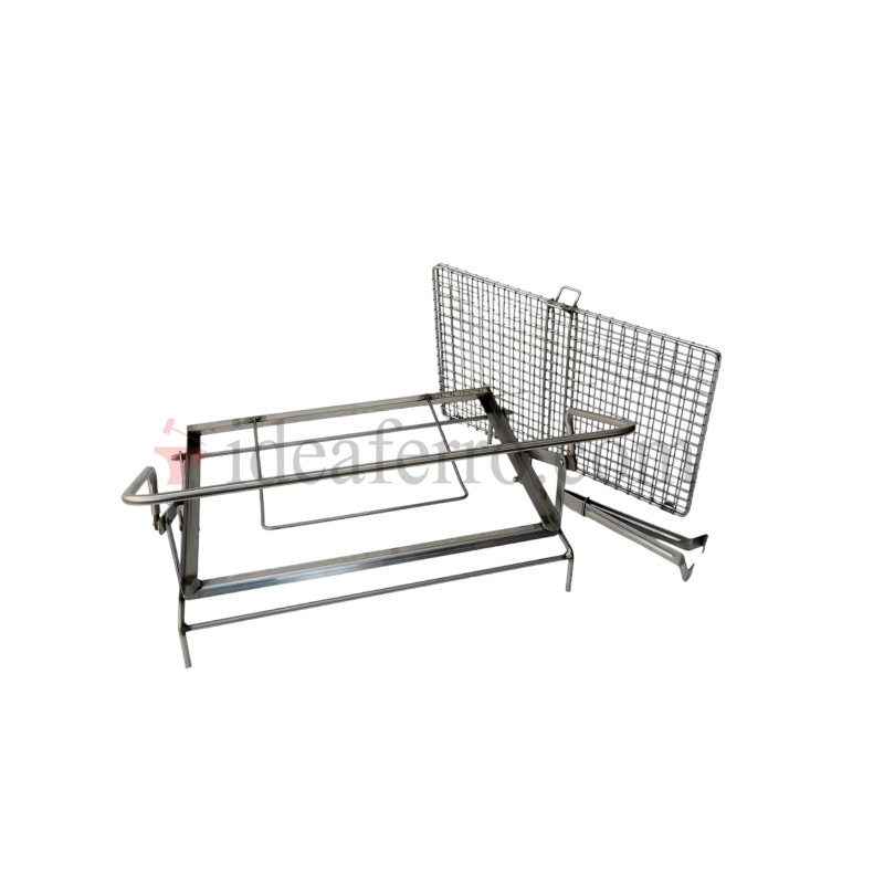 Graticola ribaltabile in acciaio inox 304