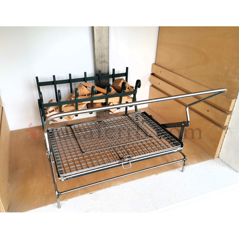 Graticola ribaltabile in acciaio inox 304
