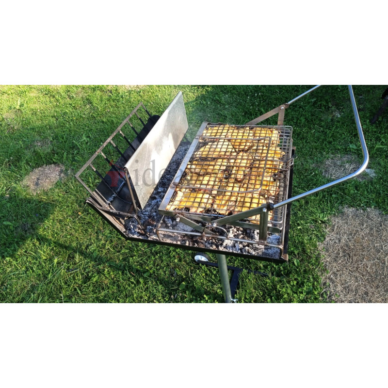 Graticola ribaltabile in acciaio inox 304