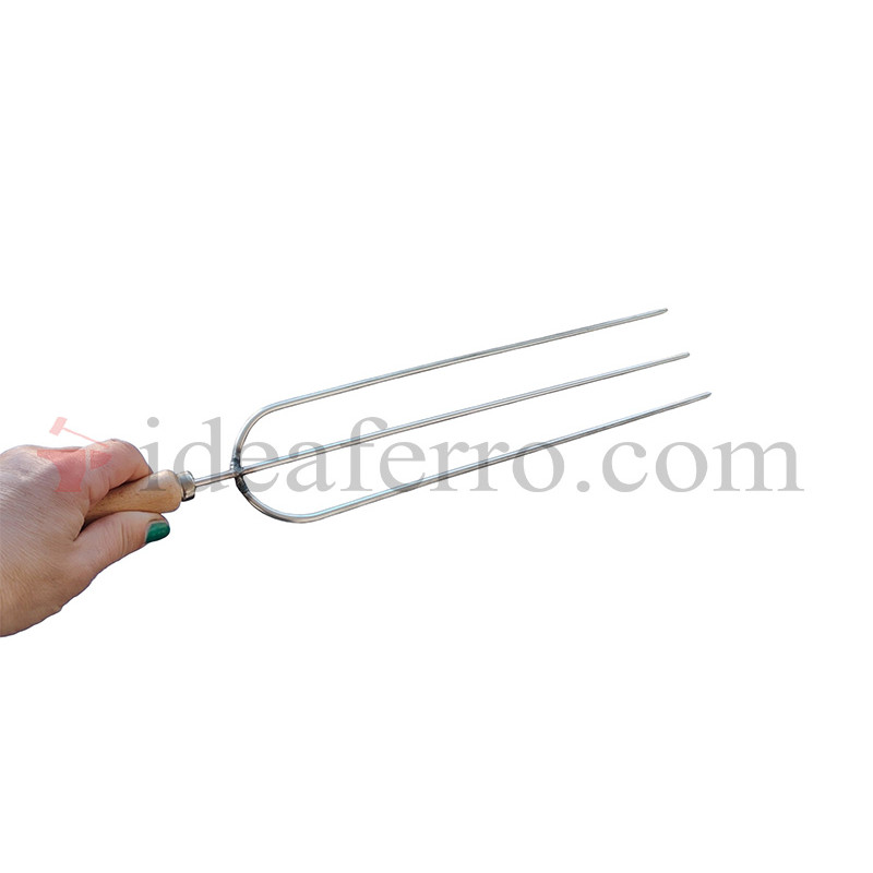 Spiedone a 3 punte in acciaio inox 304