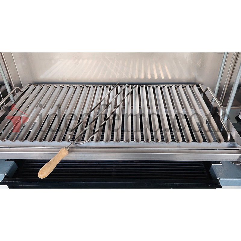 Spiedone a 3 punte in acciaio inox 304