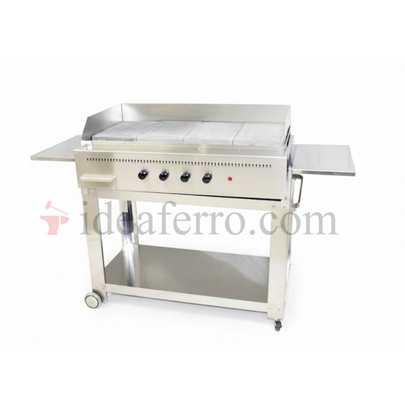 Barbecue a gas Professional 4 fuochi pietra ollare