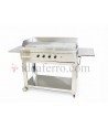 Barbecue a gas Professional 4 fuochi pietra ollare
