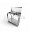 Cucina a Gas da Esterno con plancha liscia in acciaio inox 304