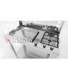 Cucina a Gas da Esterno con plancha liscia in acciaio inox 304