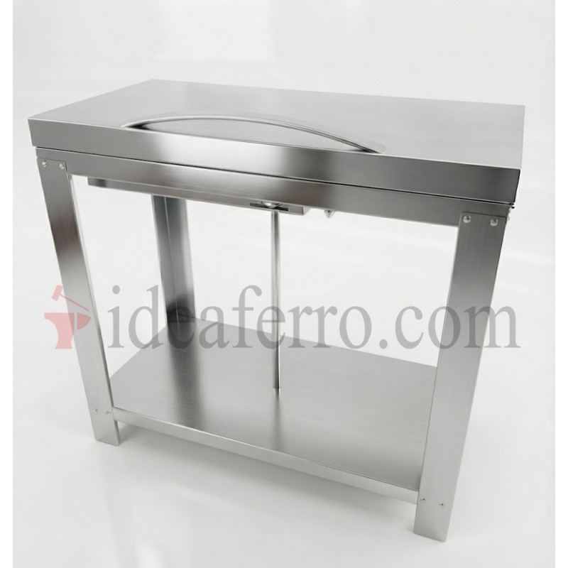 Cucina a Gas da Esterno con plancha liscia in acciaio inox 304