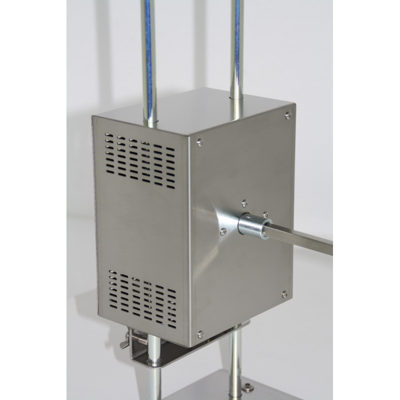 Girarrosto a legna con spiedo planetario in triangolo