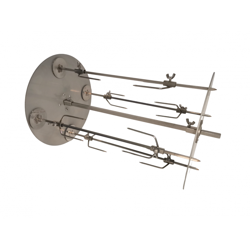 Set planetario in quadro senza motore e con spiedo